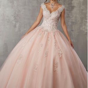 Deja vu Valencia Quinceanera  size 4 color Blush